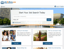 Tablet Screenshot of jobsinalbany.com